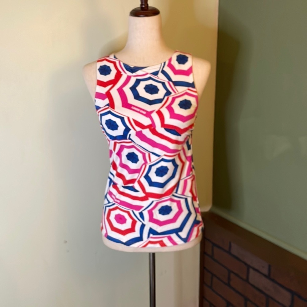 2 Lands End Tankini Swim Top A03 6535